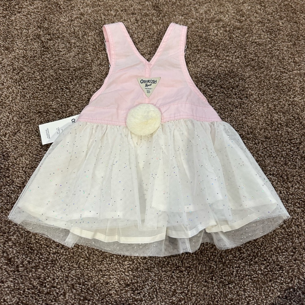 OSH KOSH | NWT❗️ Baby Girl’s 9 Months Easter Bunny Tutu Overalls Dress - Picture 3 of 3